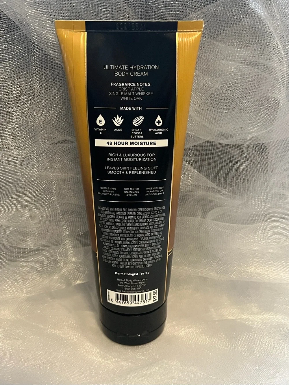 3-Pack Bath & Body Works Whiskey Reserve Men's Body Cream (FL1080)